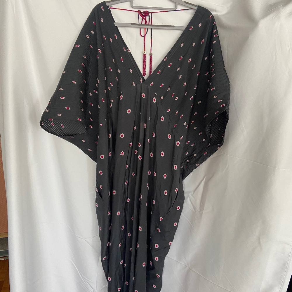 Nicobar Charcoal Kaftan Dress